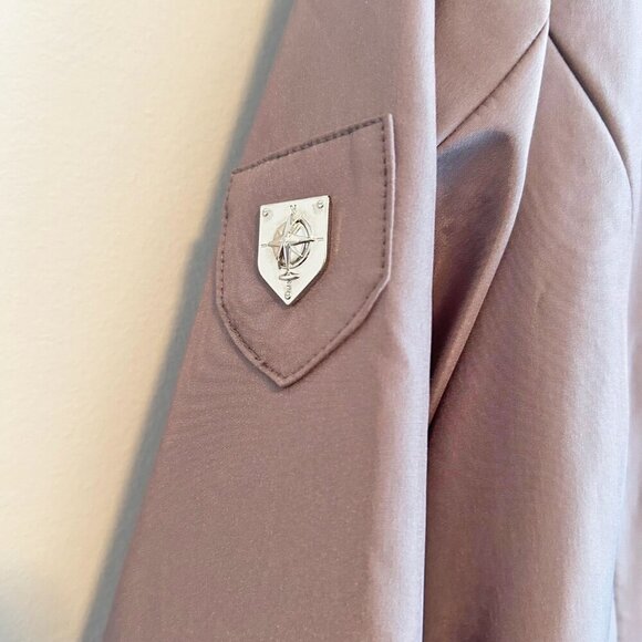 Ladie's coat, raincoat, 3 season, knee length, Beige, Size 12 - Picture 8 of 11